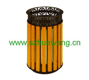 鋼木垃圾桶（tǒng）D004